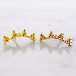 16G Beaded Crescent Cartilage Barbell | Body Jewelry | Wiccan Center