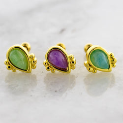 16G Faux Teardrop Cartilage Barbell | | Wiccan Center