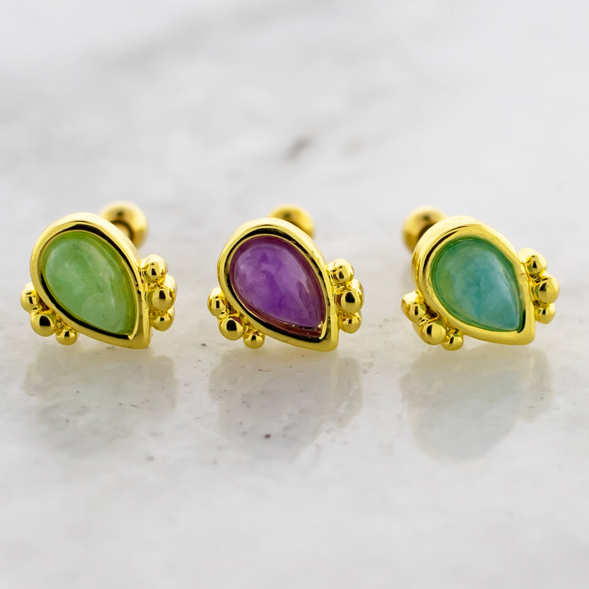 16G Faux Teardrop Cartilage Barbell | | Wiccan Center