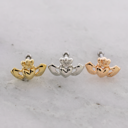16G Claddagh Cartilage Barbell | | Wiccan Center