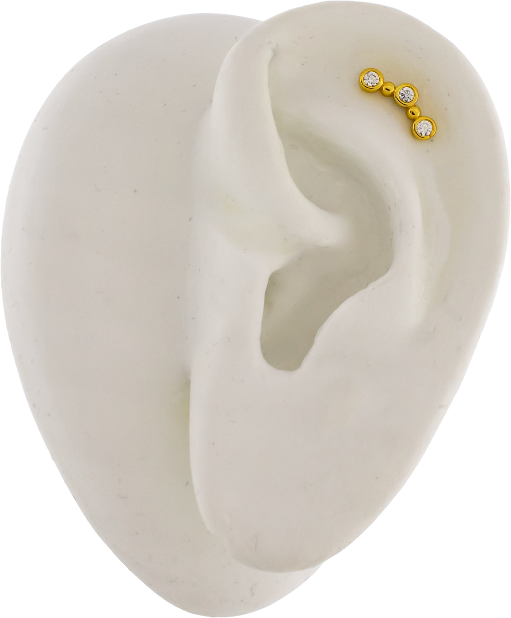 16G Beaded Crescent Shape Cartilage Barbell | Body Jewelry | Wiccan Center