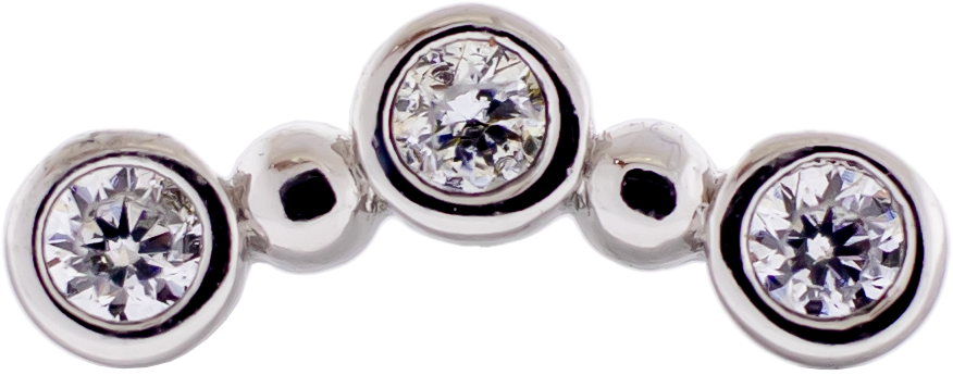 16G Beaded Crescent Shape Cartilage Barbell | Body Jewelry | Wiccan Center