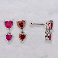16G Heart Gem Dangle Cartilage Barbell | | Wiccan Center