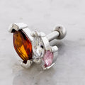 16G Triple Marquise Gem Cartilage Barbell | | Wiccan Center