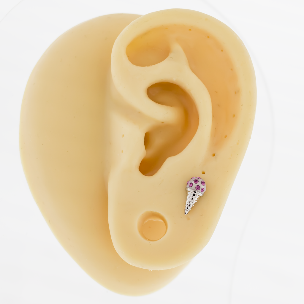 16G Ice Cream Cone Cartilage Barbell | | Wiccan Center