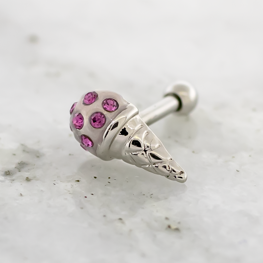 16G Ice Cream Cone Cartilage Barbell | | Wiccan Center