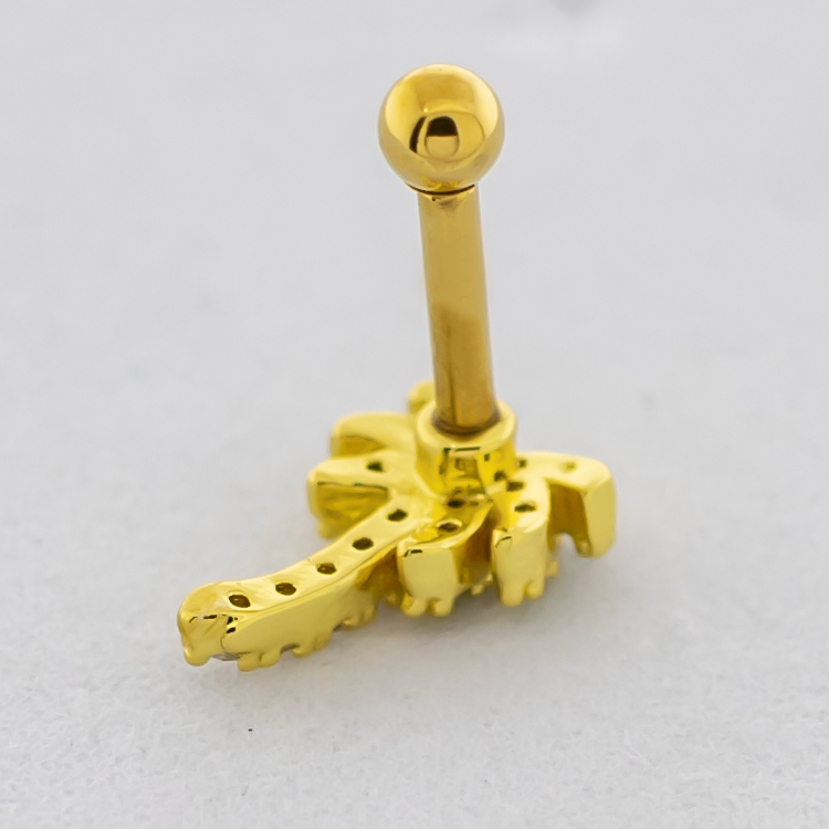 16G Gem Palm Tree Cartilage Barbell | | Wiccan Center