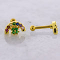 16G Rainbow and Clover Cartilage Barbell | | Wiccan Center