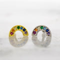 16G PVD Gem Rainbow Cartilage Barbell | | Wiccan Center