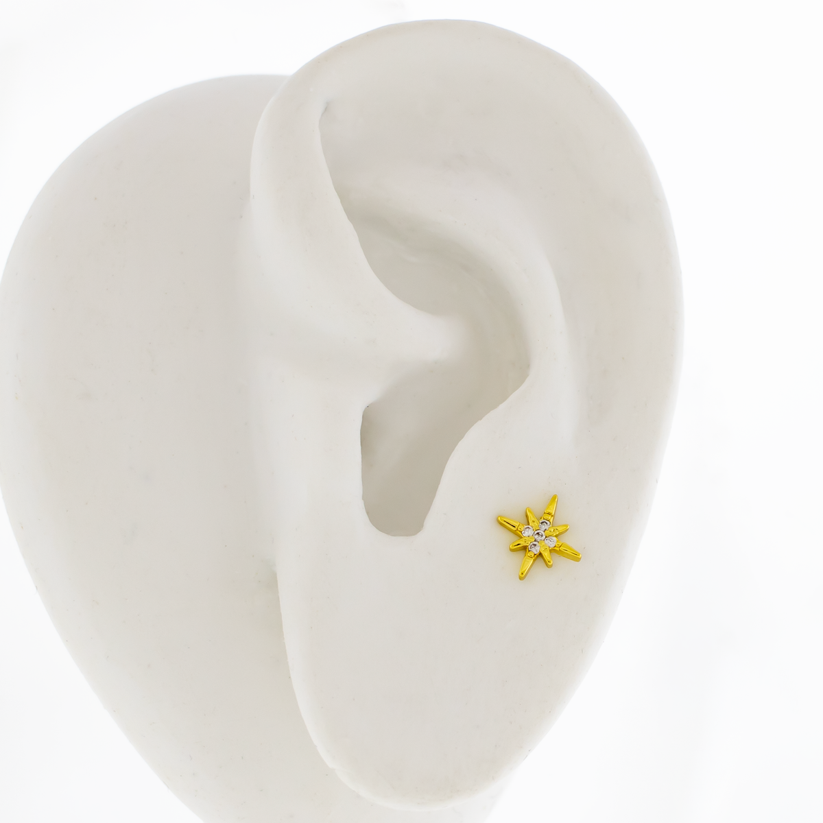 16G Gemmed Starburst Cartilage Barbell | Body Jewelry | Wiccan Center