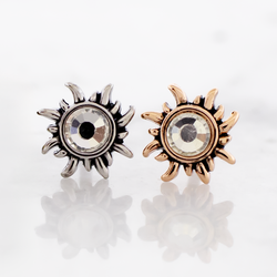 16G Sun With Gem Cartilage Barbell | Body Jewelry | Wiccan Center