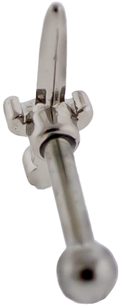 16G PVD Barbell w/ Dagger | Body Jewelry | Wiccan Center