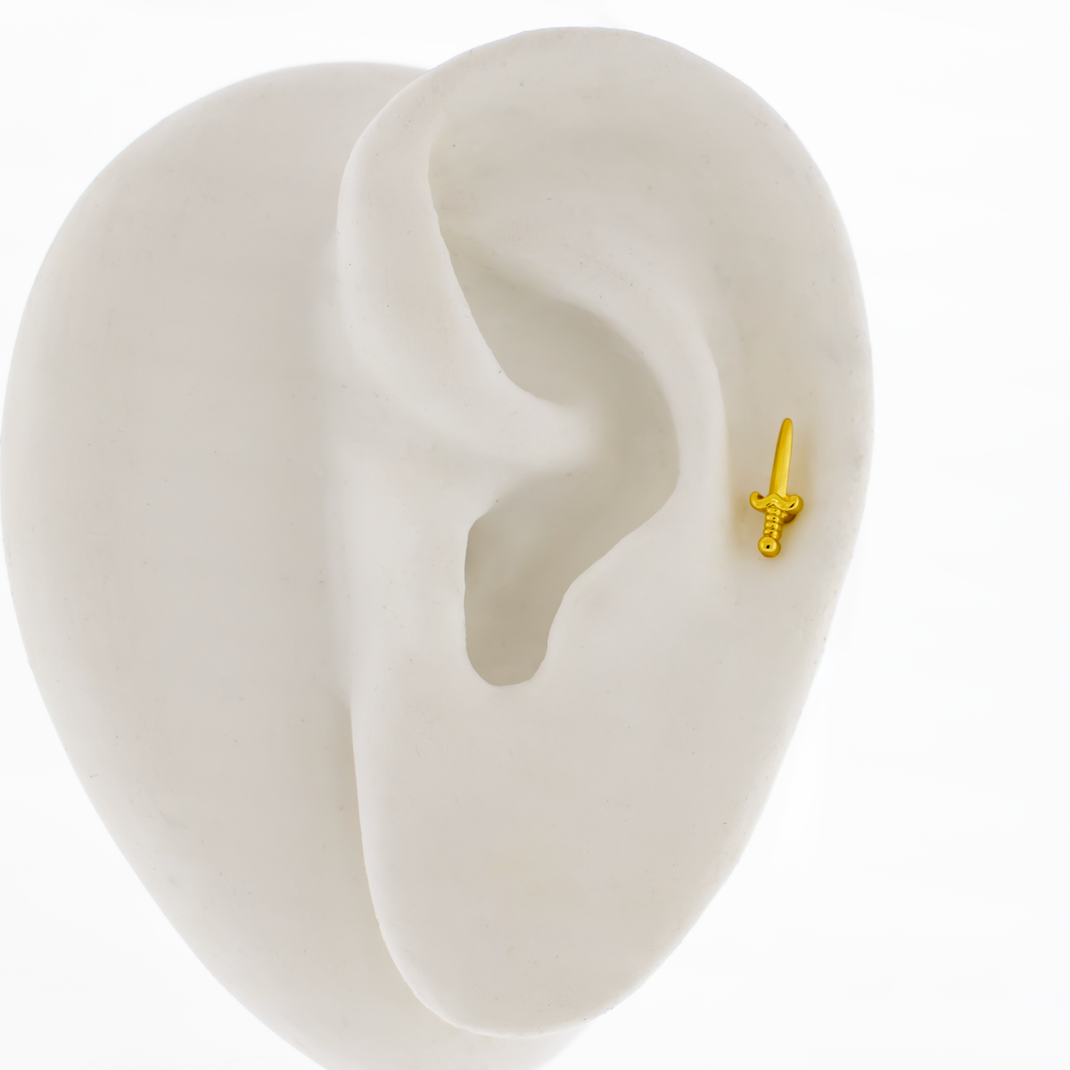 16G PVD Barbell w/ Dagger | Body Jewelry | Wiccan Center