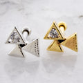 16G Triple Triangle Cartilage Barbell | | Wiccan Center