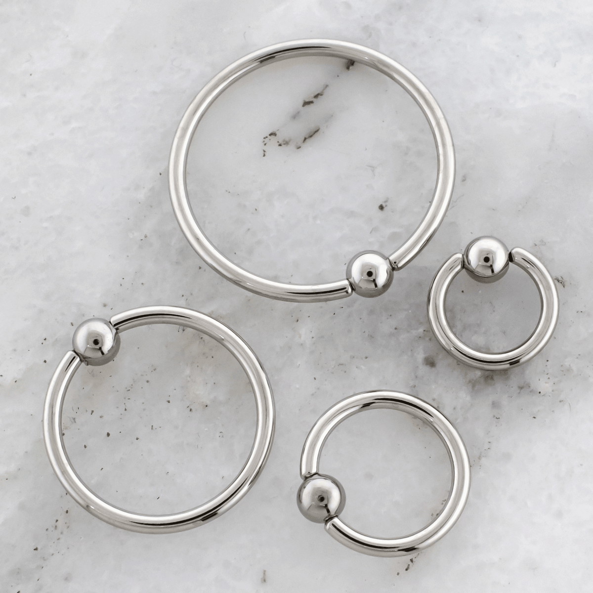 16G Steel Captive Bead Rings | Body Jewelry | Wiccan Center
