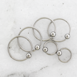 18G Steel Captive Bead Rings | Body Jewelry | Wiccan Center
