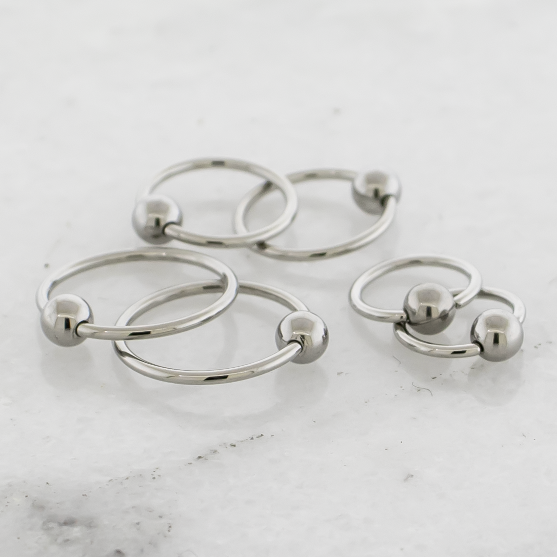 20G Steel Captive Bead Rings | Body Jewelry | Wiccan Center