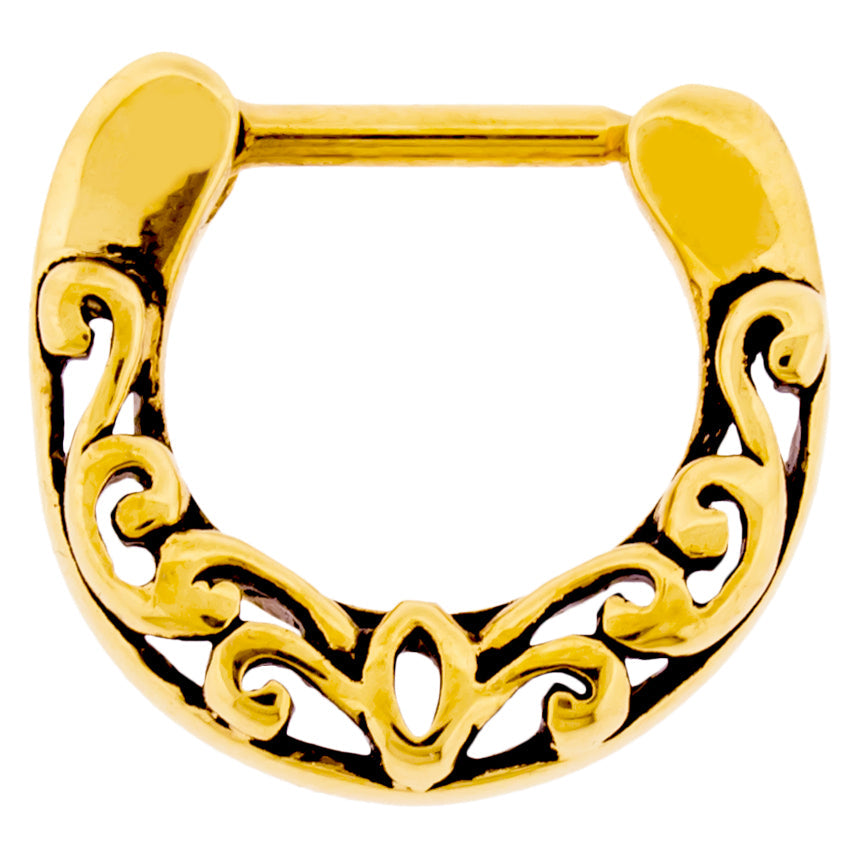 16G Filigree Septum Clicker | Body Jewelry | Wiccan Center