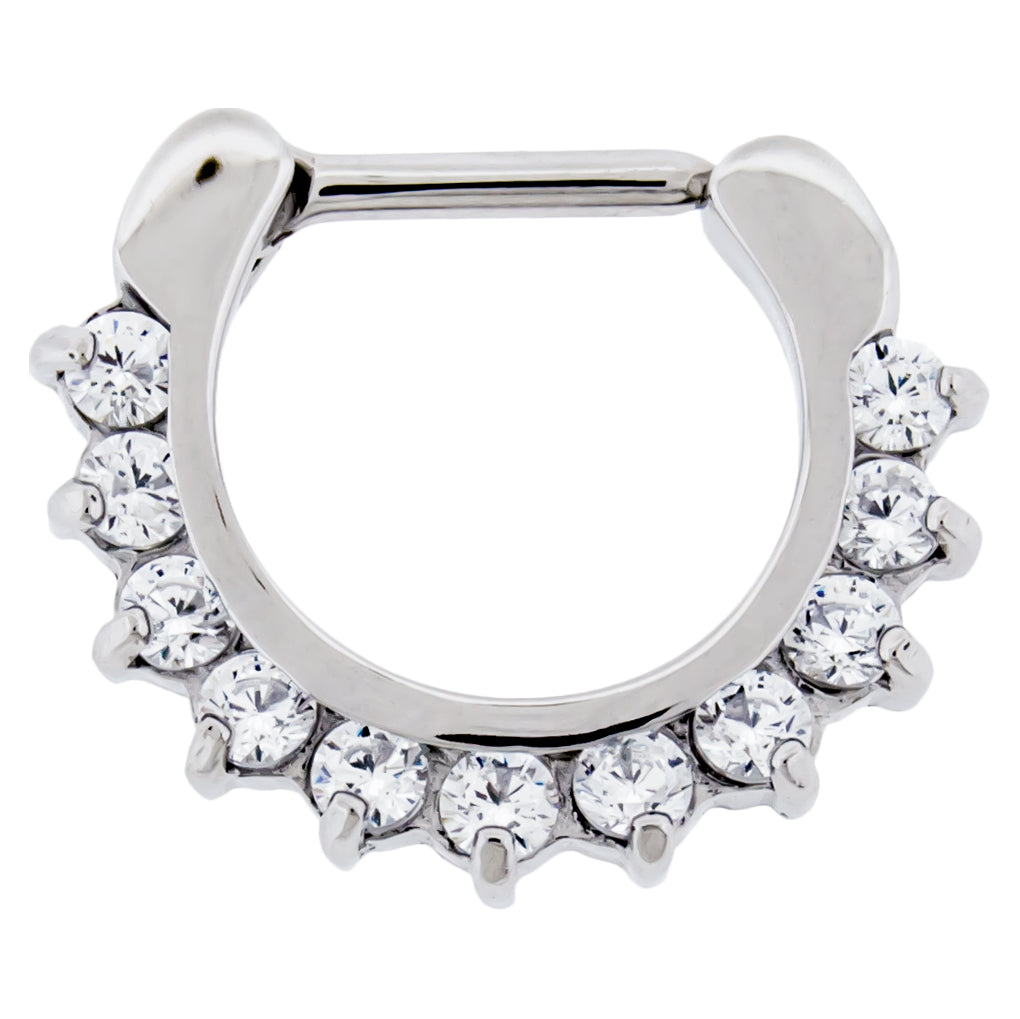 16G Gemmed Septum/Daith Clicker | Body Jewelry | Wiccan Center