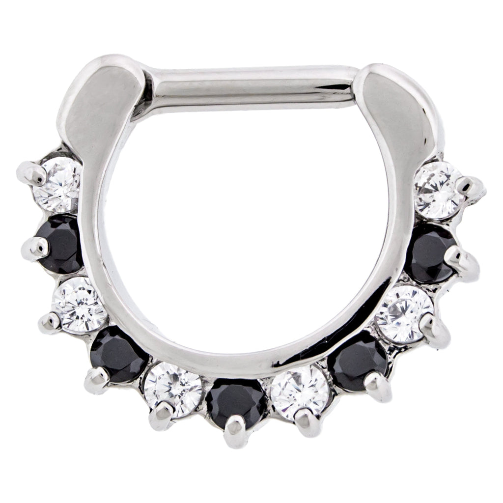 16G Gemmed Septum/Daith Clicker | Body Jewelry | Wiccan Center