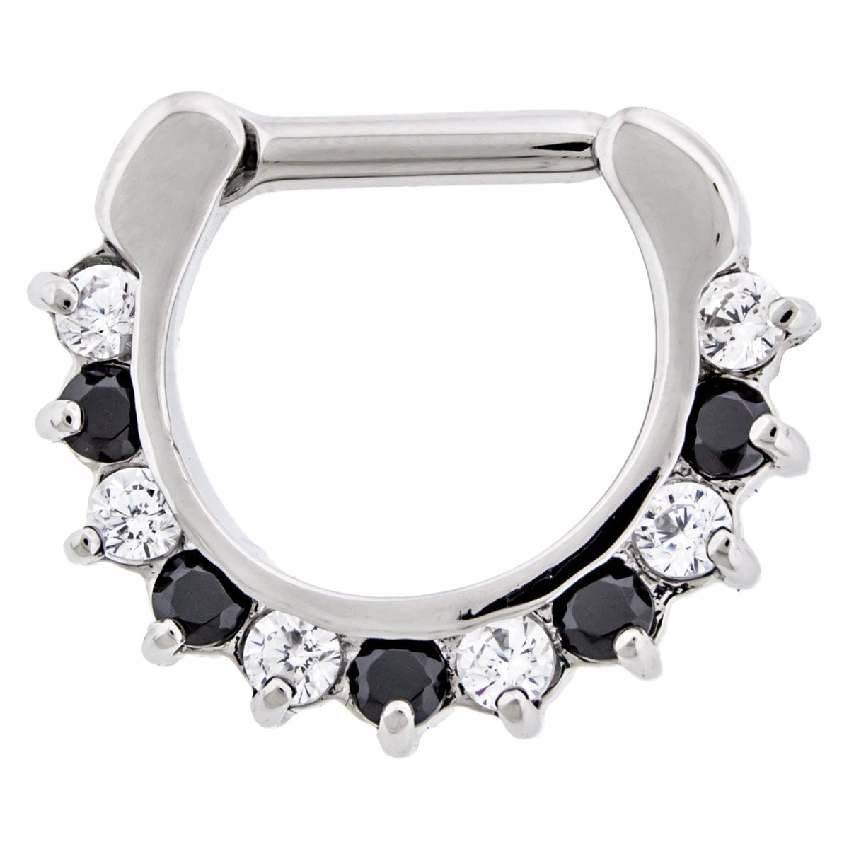 16G Gemmed Septum/Daith Clicker | Body Jewelry | Wiccan Center