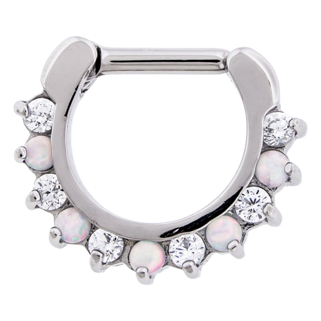 16G Gemmed Septum/Daith Clicker | Body Jewelry | Wiccan Center
