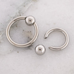 8G Steel Captive Bead Rings | Body Jewelry | Wiccan Center