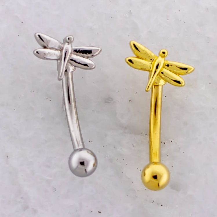 16G Dragonfly Curved Barbell | | Wiccan Center