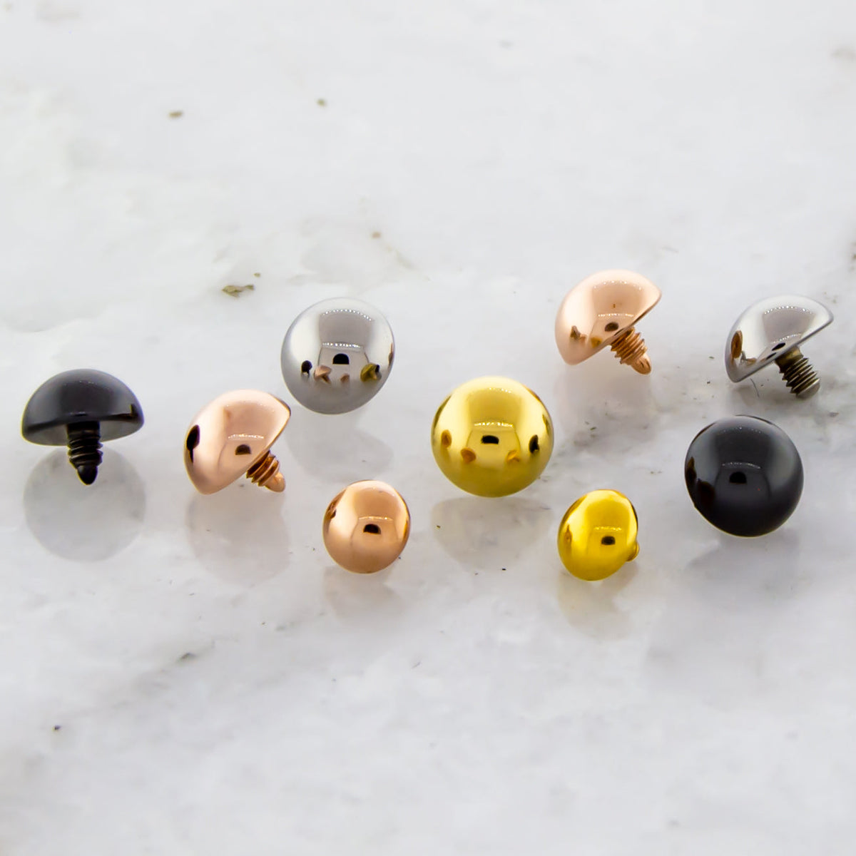 Steel 14G Internally Threaded Dome | Body Jewelry | Wiccan Center