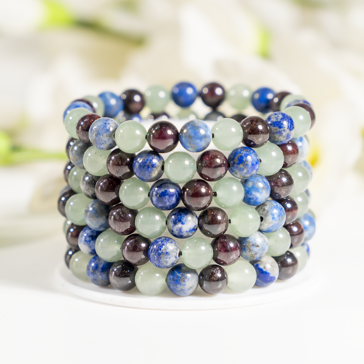 Encourages SELF-DISCOVERY Crystal Bracelet (Communication, Balance, Luck)