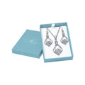 Silver Celtic Knotwork Pendant Chain and Earrings Box Set SET043