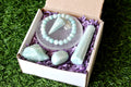 Amazonite Crystal Gift Set For Emotional Support and Protection, Real Polished Gemstones. | Merkaba & Platonic Solids | Wiccan Center