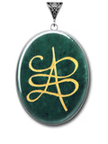 Jade Zibu Symbology Gemstone for Prosperity | Symbology Gemstone Pendants | Wiccan Center