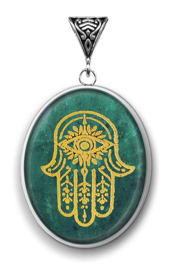 Hamsa Down Symbology Gemstone for Abundance | Symbology Gemstones | Wiccan Center