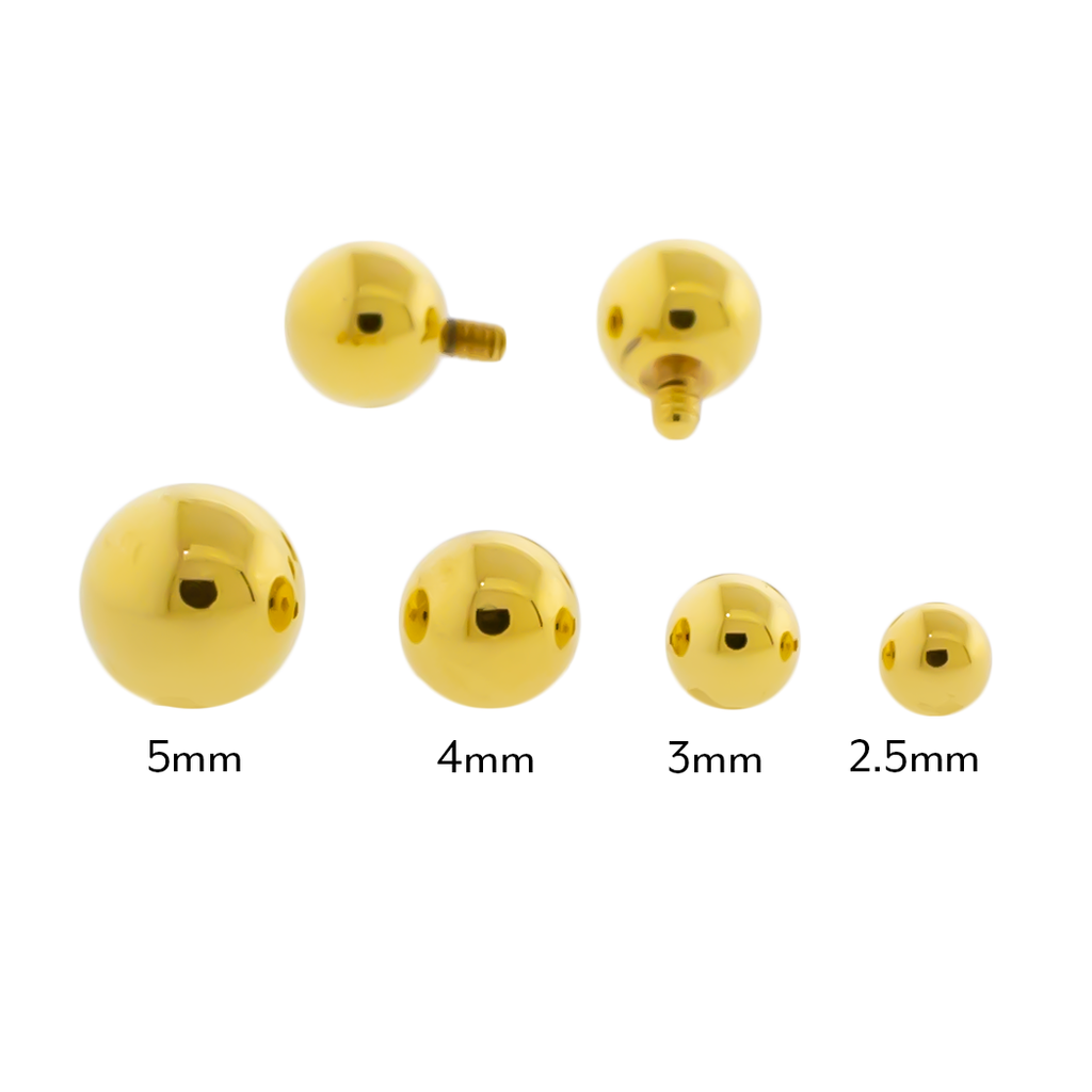 Steel Internally Threaded Ball W/ PVD Coating | Body Jewelry | Wiccan Center