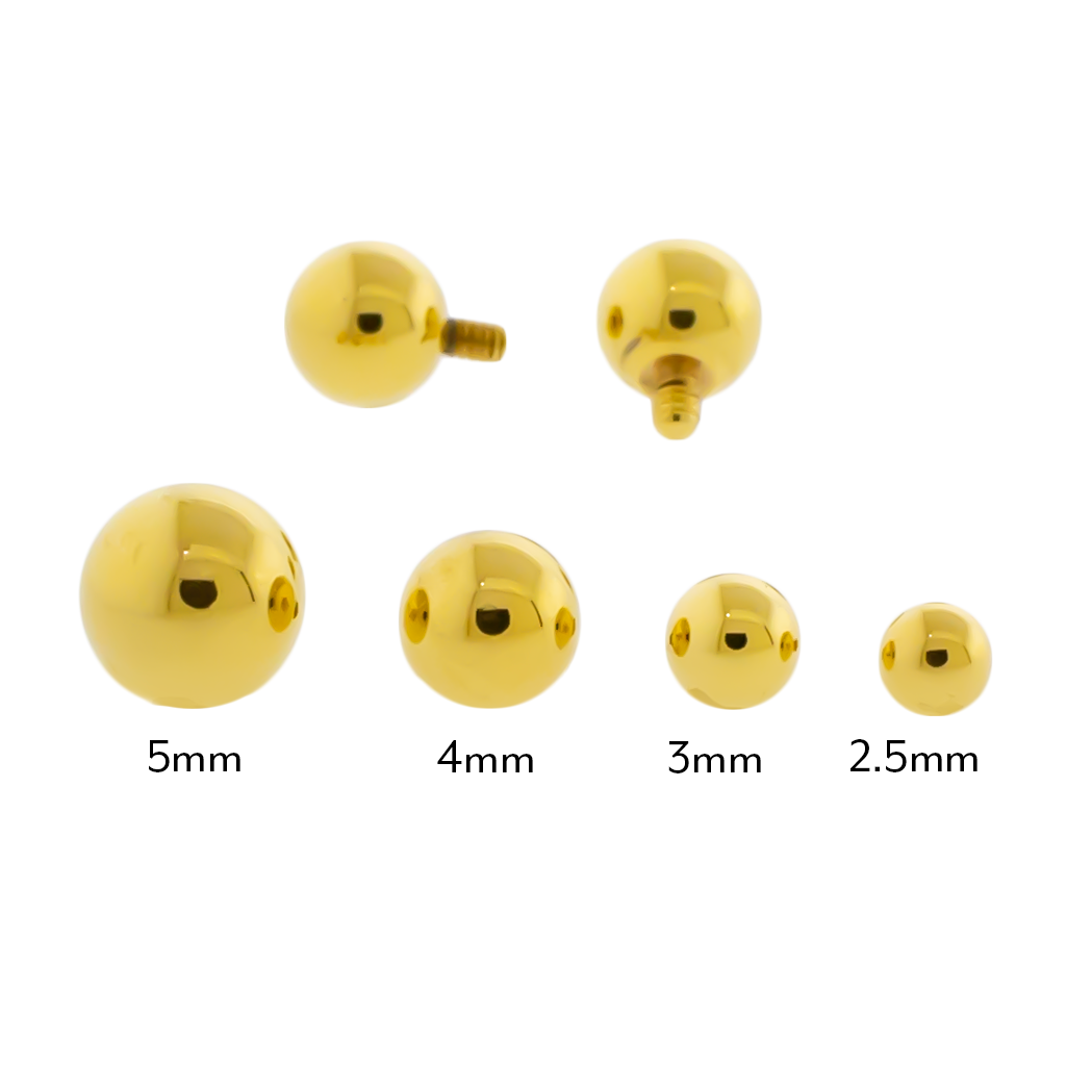 Steel Internally Threaded Ball W/ PVD Coating | Body Jewelry | Wiccan Center