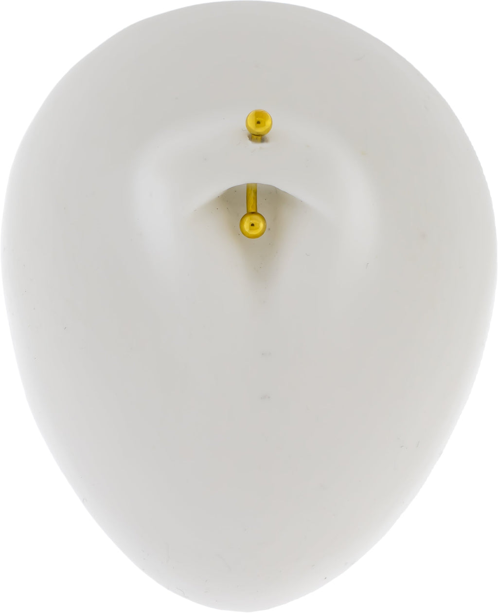 Steel Externally Threaded Curved Barbell W/ Gold PVD | Body Jewelry | Wiccan Center