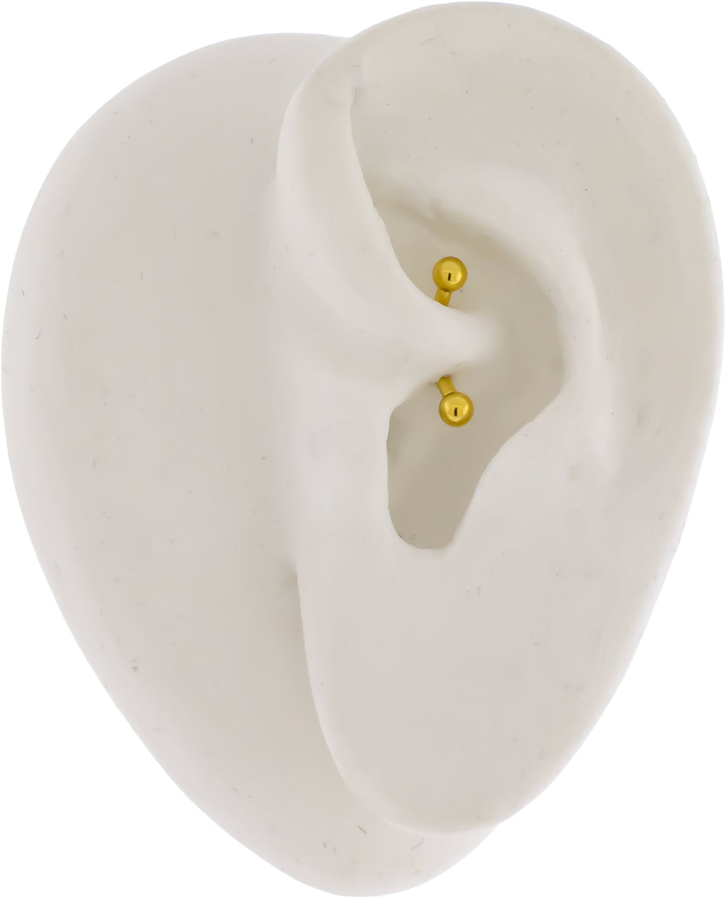 Steel Internally Threaded Curved Barbell W/ Gold PVD | Body Jewelry | Wiccan Center