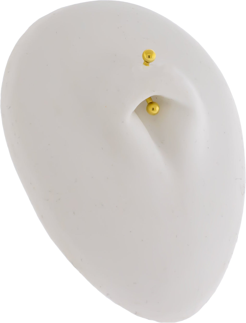 Steel Internally Threaded Curved Barbell W/ Gold PVD | Body Jewelry | Wiccan Center