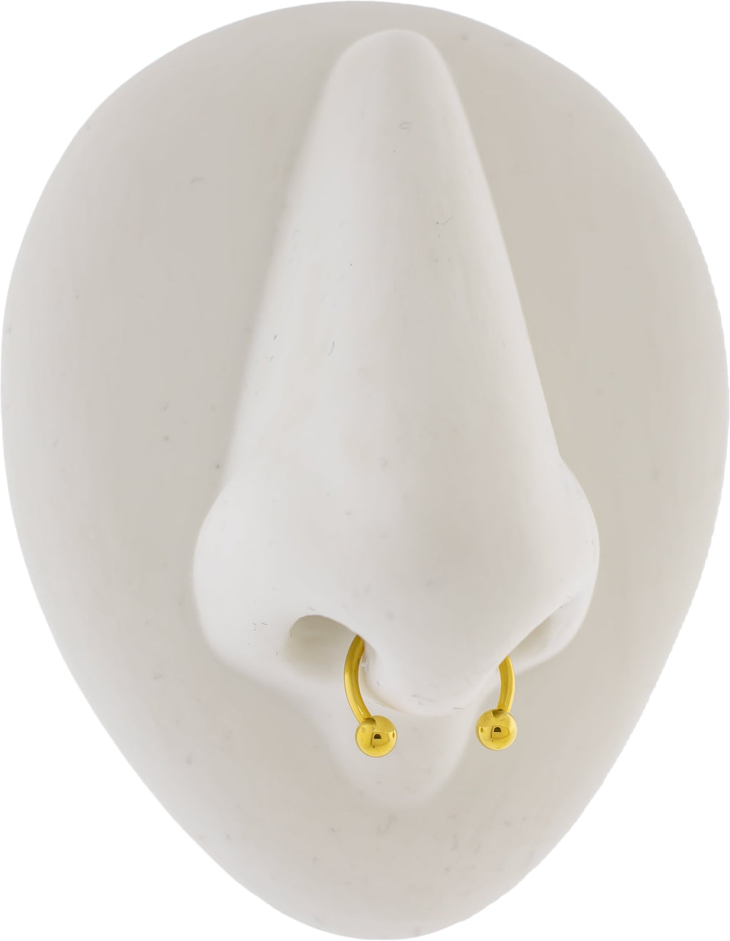 Steel Externally Threaded Horseshoe W/ Gold PVD | Body Jewelry | Wiccan Center