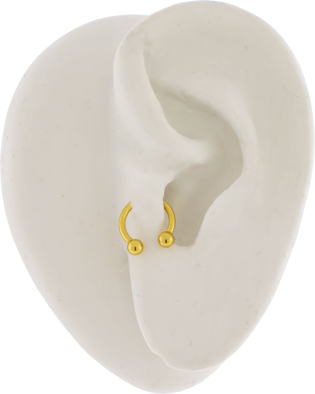 Steel Internally Threaded Horseshoe W/ Gold PVD | Body Jewelry | Wiccan Center