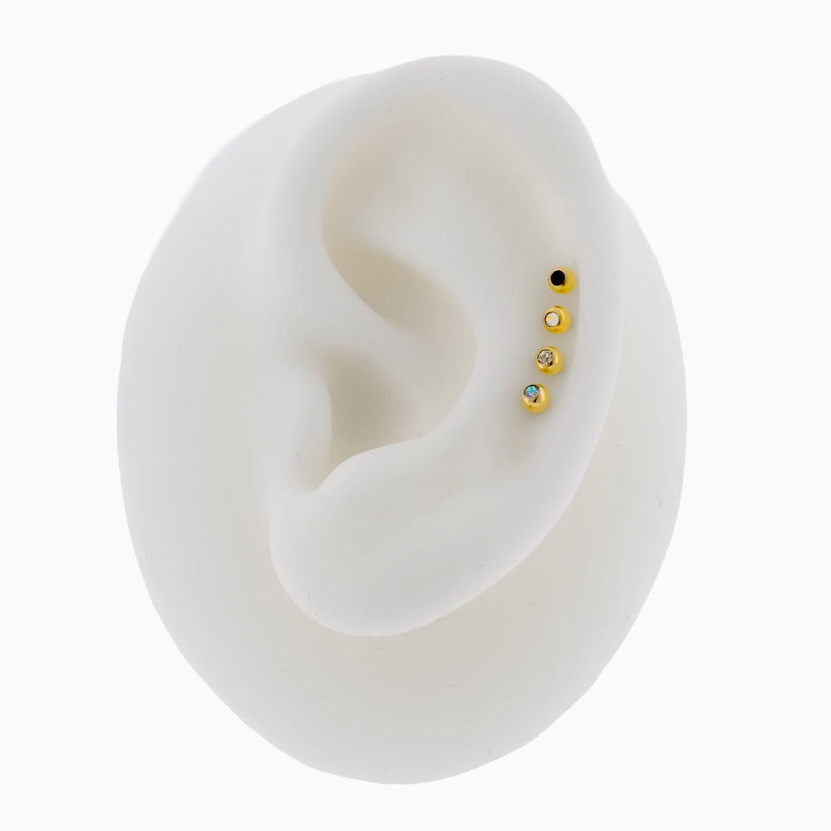 Steel Externally Threaded Labret – Gold PVD 16G | Body Jewelry | Wiccan Center