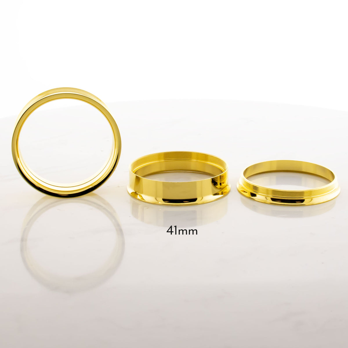 Gold Steel Double Flare Tunnels - Internally Threaded | Body Jewelry | Wiccan Center