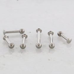 Steel Internally Threaded Helix Labret w/ Ball | Body Jewelry | Wiccan Center