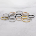 18G - 16G Steel Hinged Segment Rings With Clear Gems | Body Jewelry | Wiccan Center