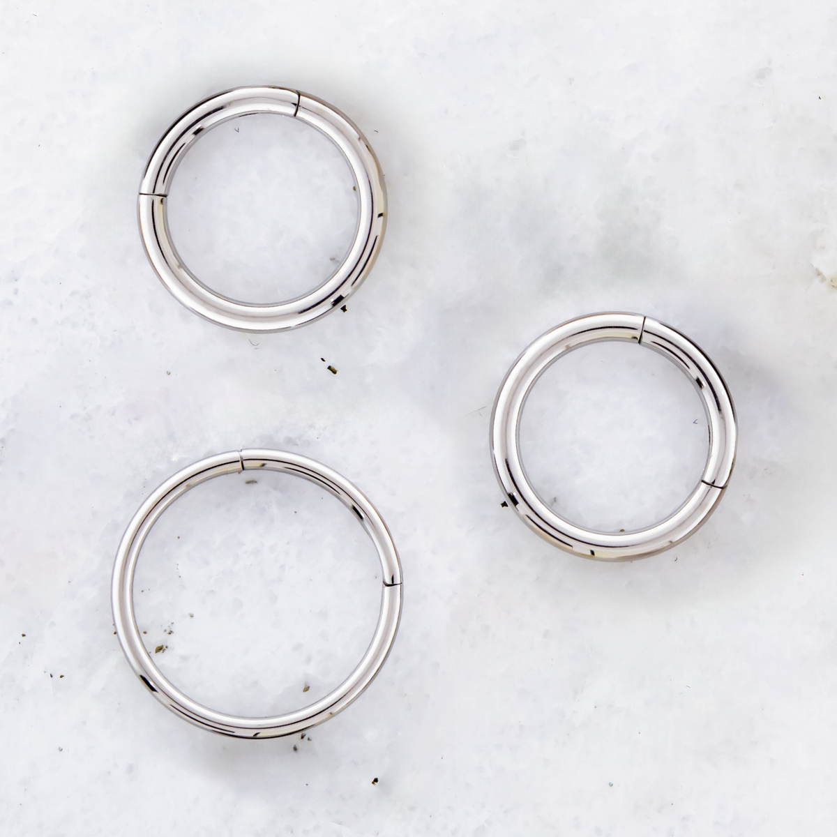 20G - 10G Steel Hinged Segment Rings | Body Jewelry | Wiccan Center