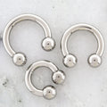 6G Steel Horseshoe - Internally Threaded | Body Jewelry | Wiccan Center