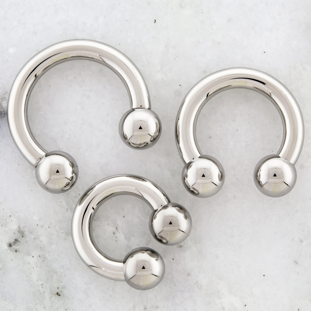 6G Steel Horseshoe - Internally Threaded | Body Jewelry | Wiccan Center