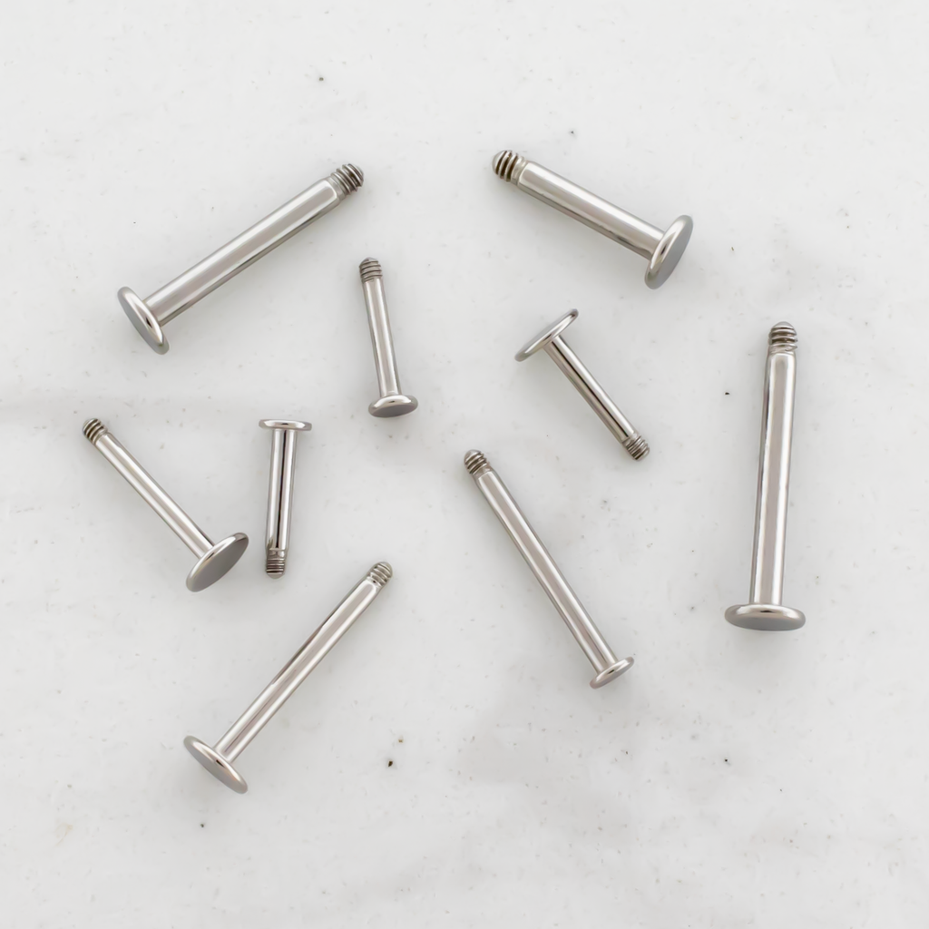 18G-14G Steel External Labret - Post Only | Body Jewelry | Wiccan Center