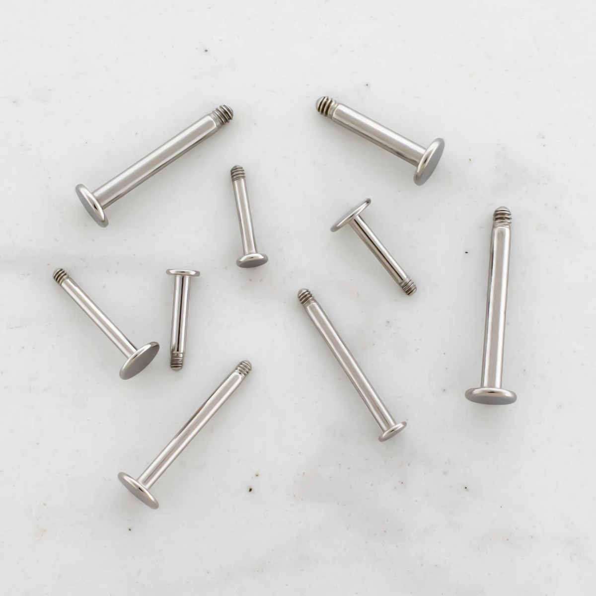 18G-14G Steel External Labret - Post Only | Body Jewelry | Wiccan Center